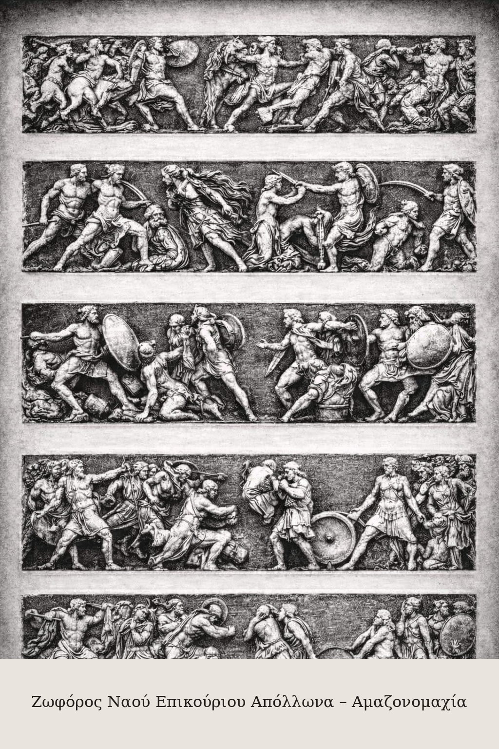 Frise du temple d'Apollon Épicure – Guerre des Amazones