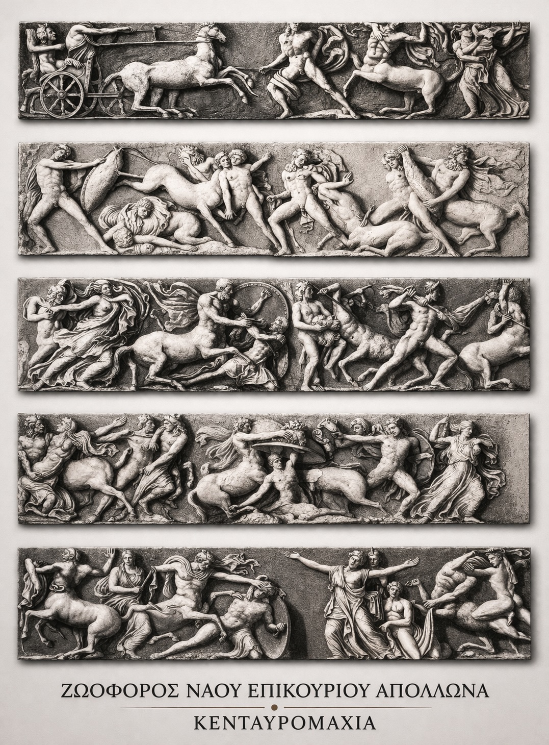 Frise du temple d'Apollon Épicure – Bataille des Centaures